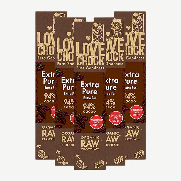 Lovechock rohe Bio-Schokolade Bars