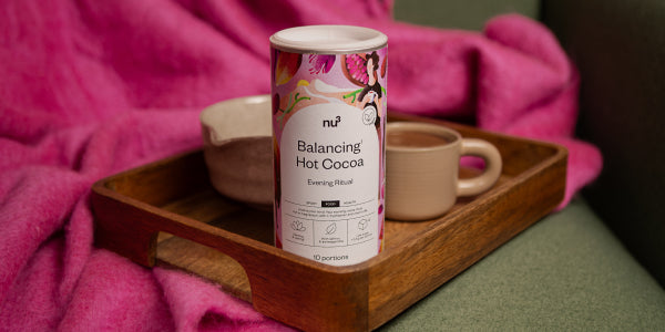 Tablett mit Tasse & Dose nu3 Balancing Hot Cocoa